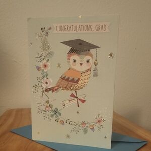 Graduation Card with Owl Design